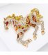 XSB185 - Diamond-Encrusted Cute Pony Brooch